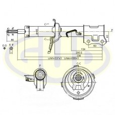 GSA332501 G.U.D. Амортизатор