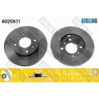 6025911 GIRLING Гальмівний диск