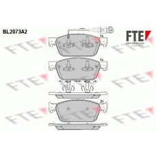 BL2073A2 FTE Комплект гальмівних колодок дисковий гальм