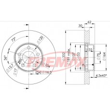 BD1985 FREMAX BRAKE DISC HIGH CARBON
