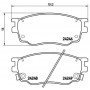P 49 033 BREMBO КомплеК т гальмівних колодок, дискове гальмо