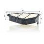 C 25 028 MANN-FILTER Повітряний фільтр