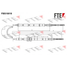 9250673 FTE Тросик, cтояночный тормоз
