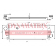 Интеркулер DYNAMATRIX DR96842