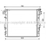 JE2052 AVA QUALITY COOLING Радіатор охолодження двигуна