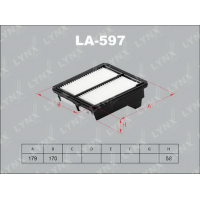 LA-597 LYNXauto Повітряний фільтр