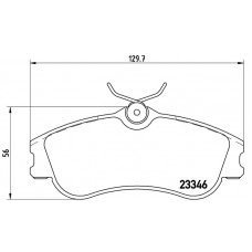 FK20123 KAISHIN Комплект гальмівних колодок дисковий гальм
