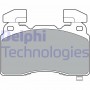 LP3366 DELPHI Комплект гальмівних колодок дисковий гальм