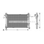 MS2338 AVA QUALITY COOLING Радіатор охолодження двигуна