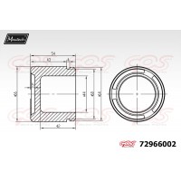 72966002 MAXTECH Поршень корпус скоби гальма