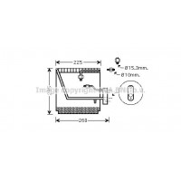 HDV225 AVA QUALITY COOLING Випарник кондиціонера
