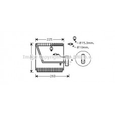 HDV225 AVA QUALITY COOLING Випарник кондиціонера
