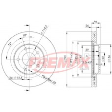 BD7031 FREMAX BRAKE DISC HIGH CARBON