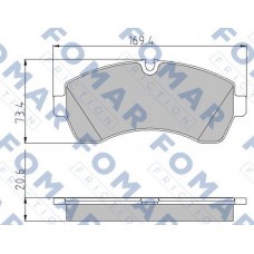 FO 921481 FOMAR Friction Комплект гальмівних колодок дисковий гальм