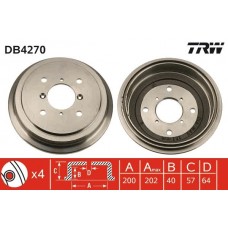 DB4270 TRW Гальмівний барабан