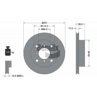 BDS1688 BENDIX Braking Гальмівний диск