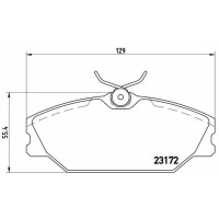 P 68 027 BREMBO Комплект гальмівних колодок дисковий гальм