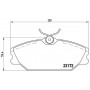 P 68 027 BREMBO Комплект гальмівних колодок дисковий гальм