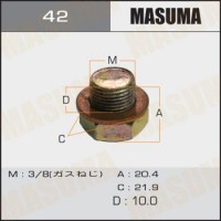42 MASUMA Різьбова пробка, Масляний піддон
