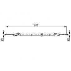 1 987 482 024 BOSCH Тросик, cтояночный тормоз