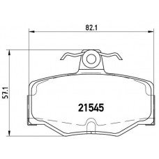 P 56 024 BREMBO КомплеК т гальмівних колодок, дискове гальмо