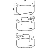 8DB 355 039-031 HELLA PAGID Комплект гальмівних колодок дисковий гальм