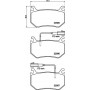 8DB 355 039-031 HELLA PAGID Комплект гальмівних колодок дисковий гальм