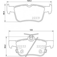 P 24 201 BREMBO Комплект гальмівних колодок дисковий гальм