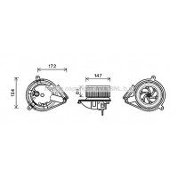 MS8618 AVA QUALITY COOLING Вентилятор салону