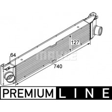CI 158 000P MAHLE Интеркулер