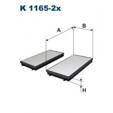K 1165-2x FILTRON Фільтр повітря у внутрішньому просторі
