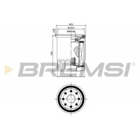 FL0025 BREMSI Масляний фільтр