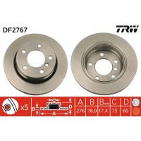 DF2767 TRW Гальмівний диск