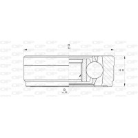 CVJ5814.20 OPEN PARTS Шарнирный комплект, Привідний вал