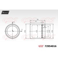 72954016 MAXTECH Поршень корпус скоби гальма