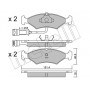 22-0029-1 METELLI Комплект гальмівних колодок дисковий гальм