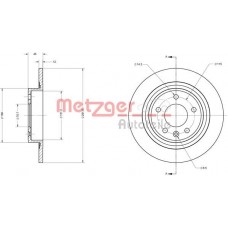 6110247 METZGER Гальмівний диск