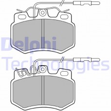 LP493 DELPHI Комплект гальмівних колодок дисковий гальм