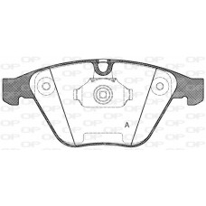 BPA0857.30 OPEN PARTS Комплект гальмівних колодок дисковий гальм