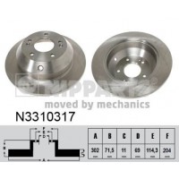 N3310317 NIPPARTS Гальмівний диск