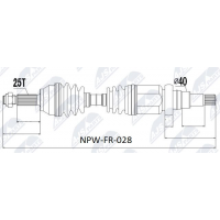 NPW-FR-028 NTY Привідний вал