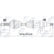 NPW-FR-028 NTY Привідний вал