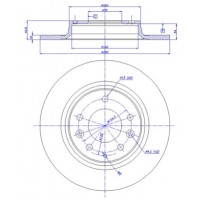 142.1096 CAR Гальмівний диск