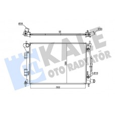 347790 KALE OTO RADYATÖR Радіатор охолодження двигуна