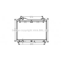 SZ2104 AVA QUALITY COOLING Радіатор охолодження двигуна