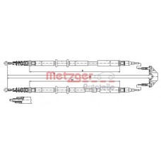 11.5952 METZGER Тросик, cтояночный тормоз