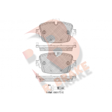 RB2341 R BRAKE Комплект гальмівних колодок дисковий гальм