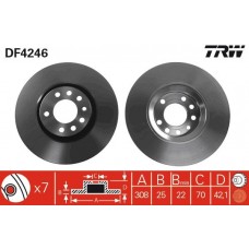 DF4246 TRW Гальмівний диск