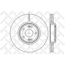 6020-3932V-SX STELLOX Гальмівний диск