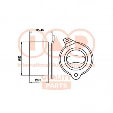 127-21020 IAP QUALITY PARTS Натяжний ролик ремінь ГРМ
